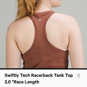 Lululemon Swiftly Tech Racerback Tank Top Race Length